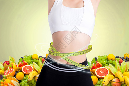 女人吃手素材健康减肥瘦身设计图片