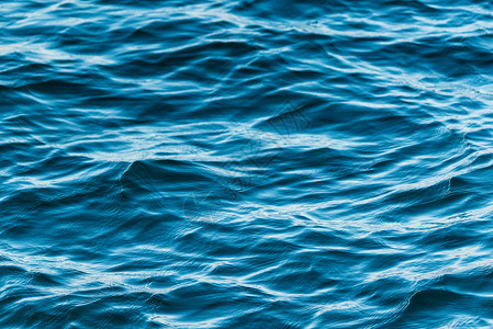 节约用水展架蓝色海水表面背景