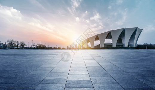 太阳门广场城市建筑地面背景设计图片