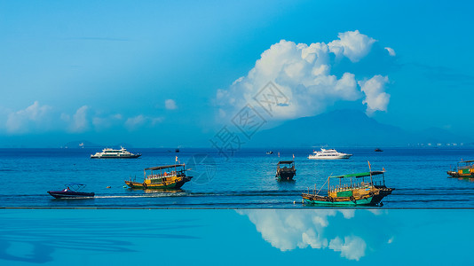 双清湾广东惠州巽寮湾海滨背景