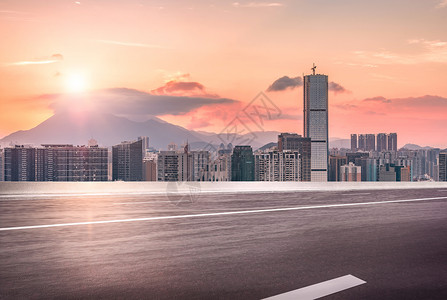 城市公路地面背景图片