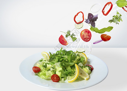 日本料理餐饮营养沙拉设计图片
