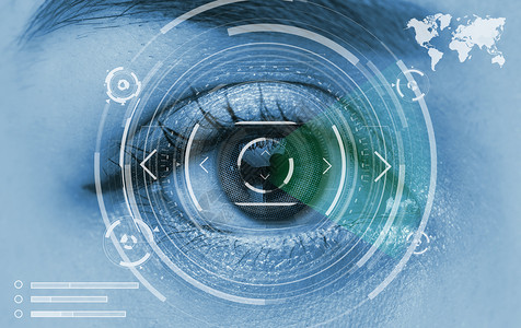 眼睛扫描技术图片素材