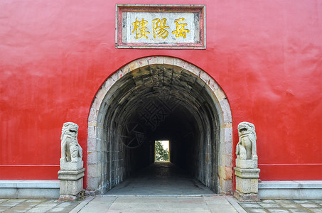 湖南洞庭湖岳阳楼风光背景