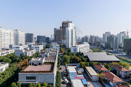 上海城市楼房背景图片