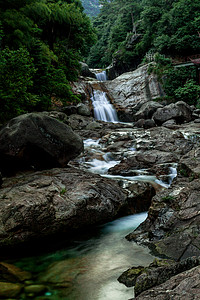 九龙冰室黄山九龙瀑景区背景