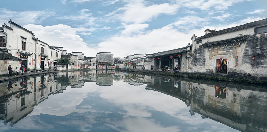 宏村徽派建筑天空之境图片