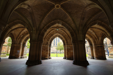 格拉斯哥大学厅堂背景图片