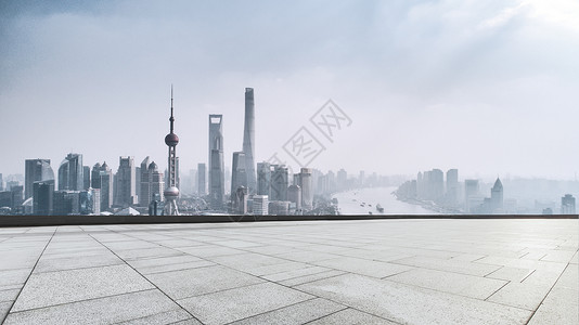上海城市路面背景背景图片