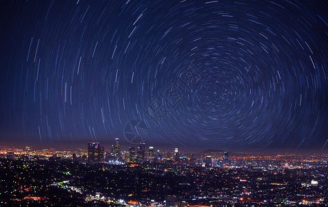 星轨牛背山星空星轨背景设计图片