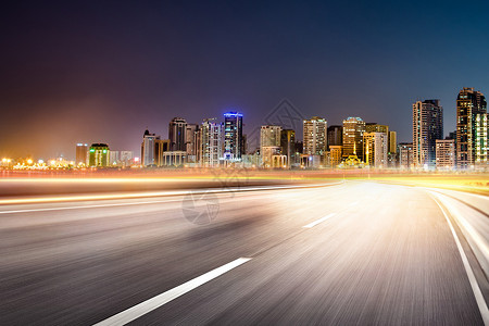 夜晚马路城市汽车公路背景设计图片