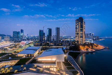 深圳海上世界深圳城市夜景背景