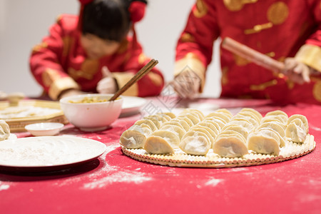 熊猫儿童包孩子学包水饺背景