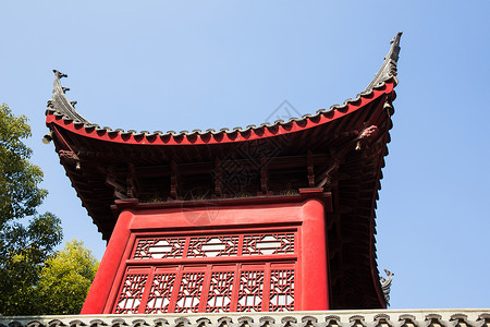 中国风古式建筑结构背景图片