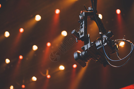 暗蓝色摄像机演唱会现场的摄像机背景