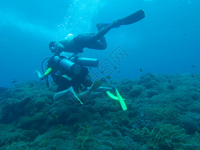 水肺潜水图片
