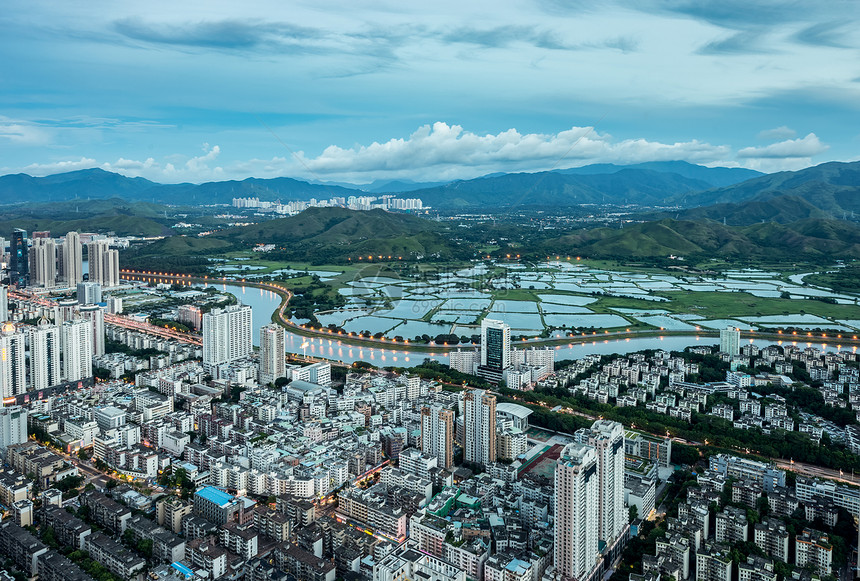 城市和田园图片