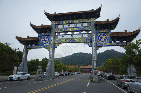 武汉灵泉寺景区背景