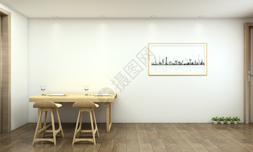 乡村效果图现代简洁风餐厅家居陈列室内设计效果图背景