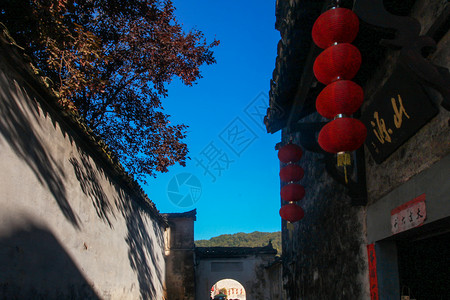 画里乡村安徽宏村背景