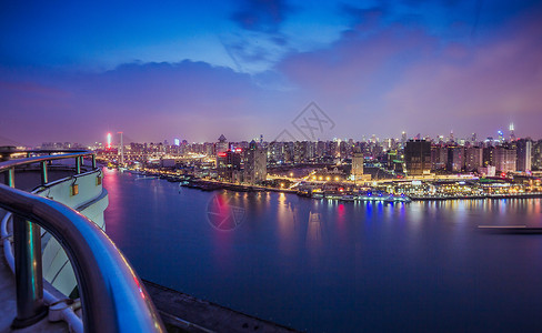 上海黄浦江城市夜景图片