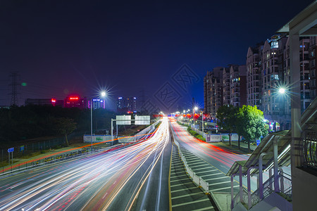 智能交通灯街道夜景背景