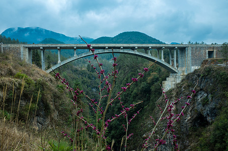 湖北恩施石门河景区风景背景图片