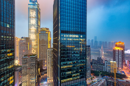 重庆朝天门夜景重庆雾都夜景背景