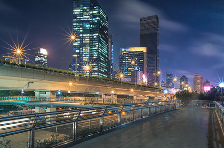 上海静安区高架天桥背景