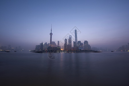 上海魔都的日出风景高清图片素材