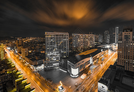 现代城市夜景城市建筑高清图片素材
