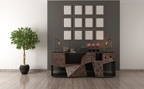 室内设计创意木质桌子高清图片