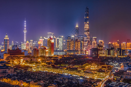 上海夜景上海外滩高清图片素材