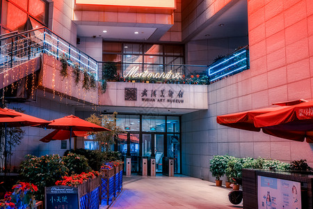 武汉美术馆入口高清图片
