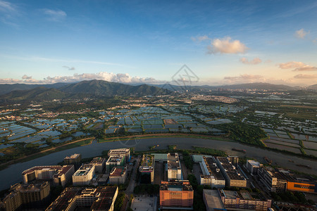 俯瞰城际线背景