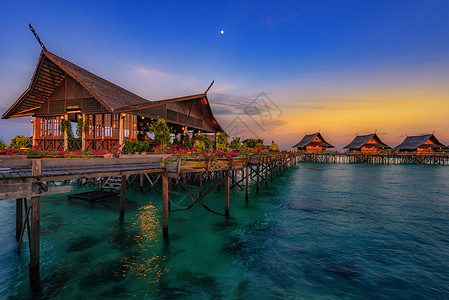 马尔代夫水屋海岛度假村水屋背景