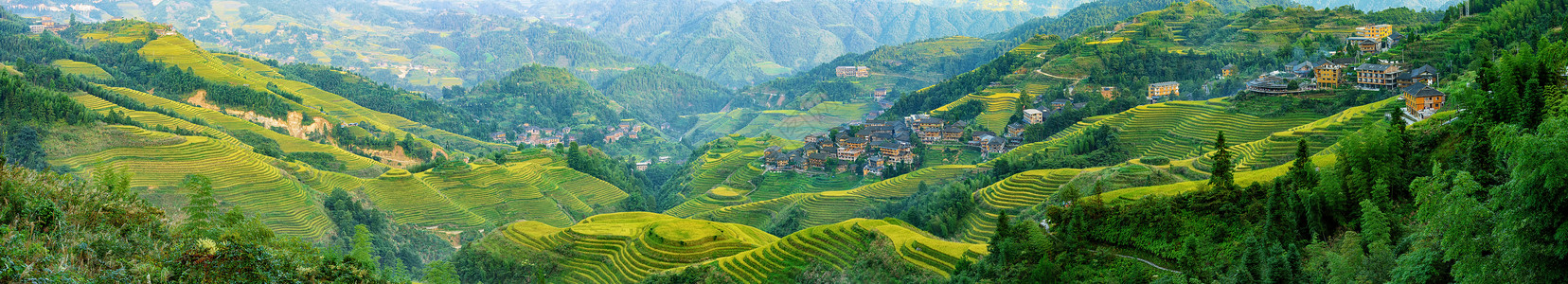 梯田风景田园梯田风光全景背景