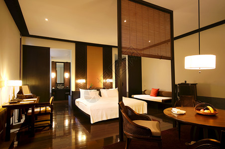 中式套房室内装修酒店高清图片素材