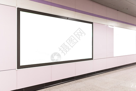 地铁商场空白灯箱广告位背景图片
