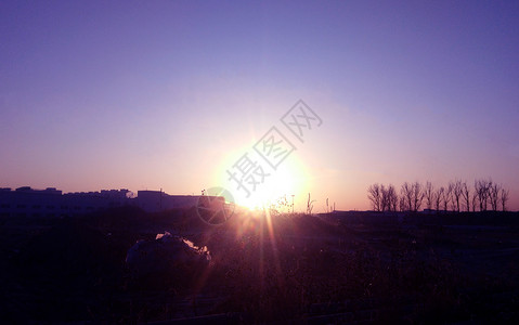 北京早晨的太阳高清图片