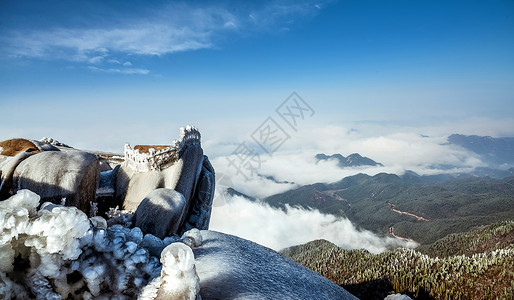 天地间天寒地冻背景