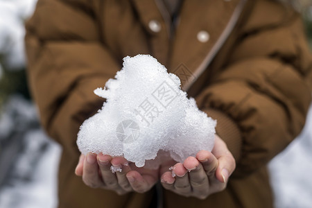 玩雪儿童小孩在玩雪背景