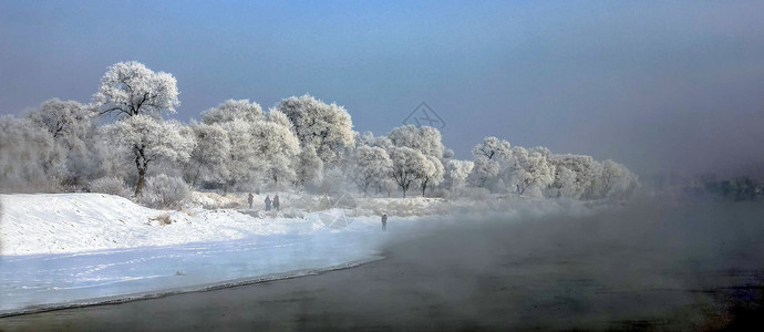 雾凇岛旅游景点高清图片素材