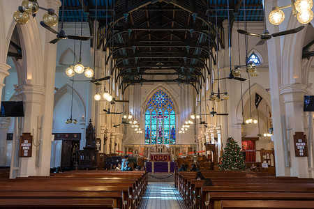 香港圣约翰教堂建筑内部图片