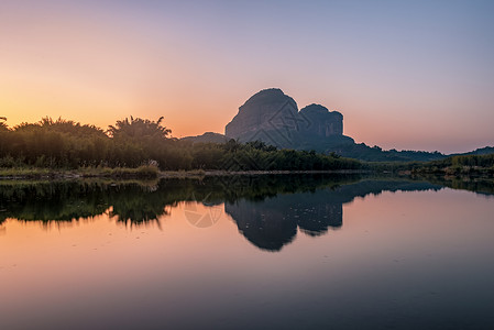 丹霞山之姊妹峰风景高清图片素材