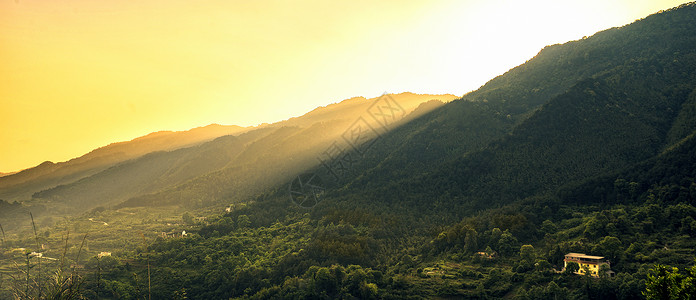 重庆缙云山夕阳光高清图片素材