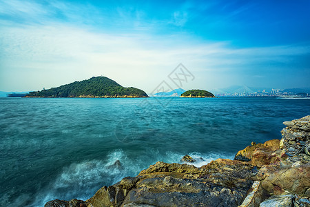 台北海景自然背景高清图片素材