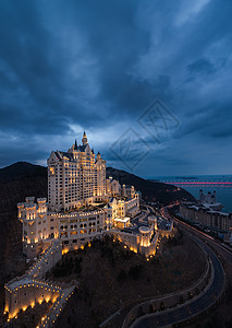 君悦酒店建筑风光背景