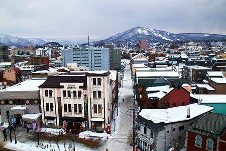 日本北海道小樽背景图片