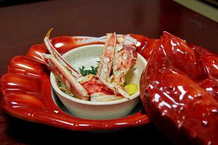 螃蟹宴日本北海道札幌蟹宴背景